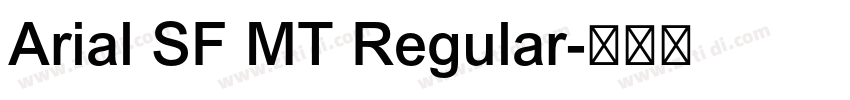 Arial SF MT Regular字体转换